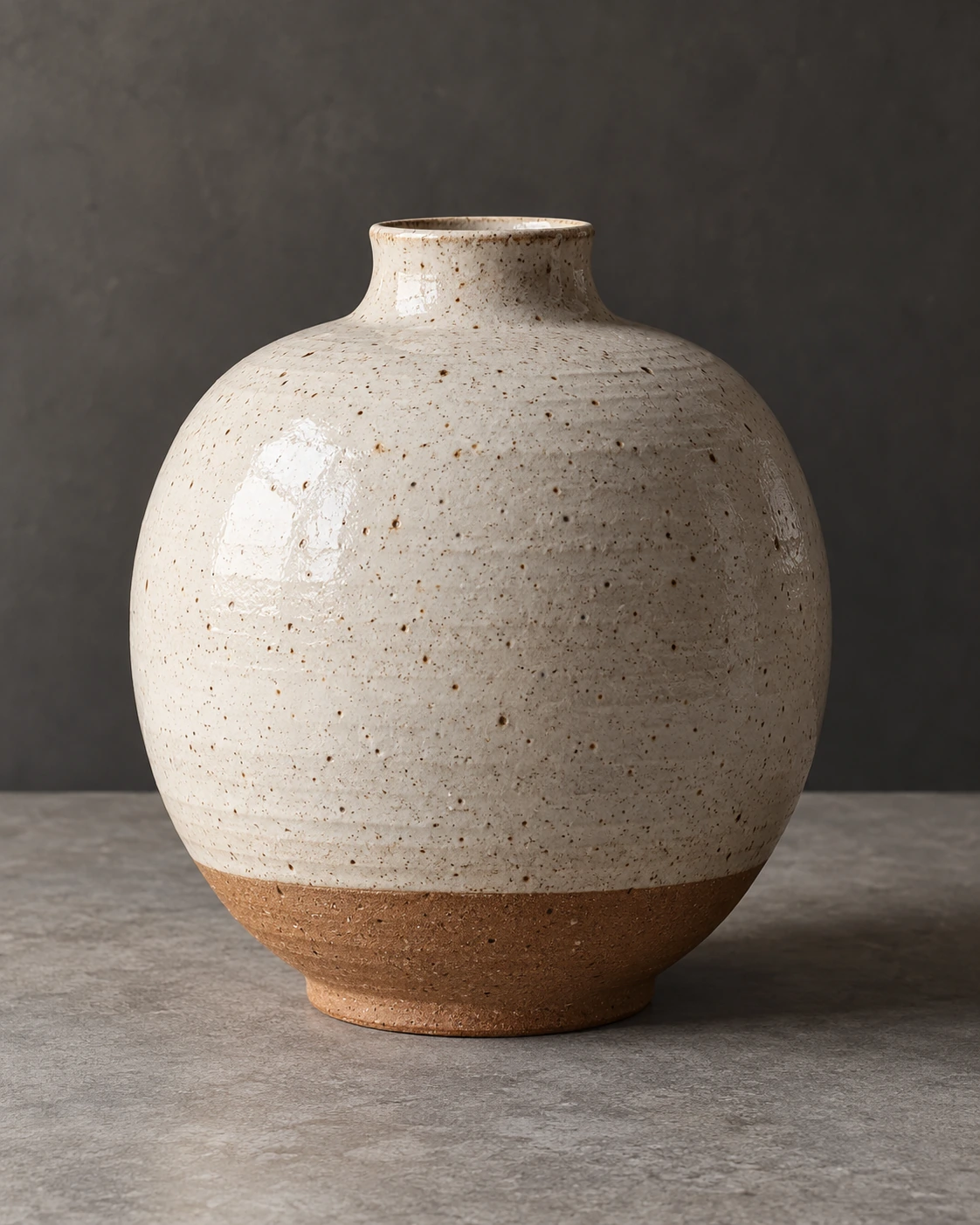 Detail of a white stoneware vessel